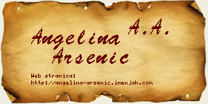 Angelina Arsenić vizit kartica